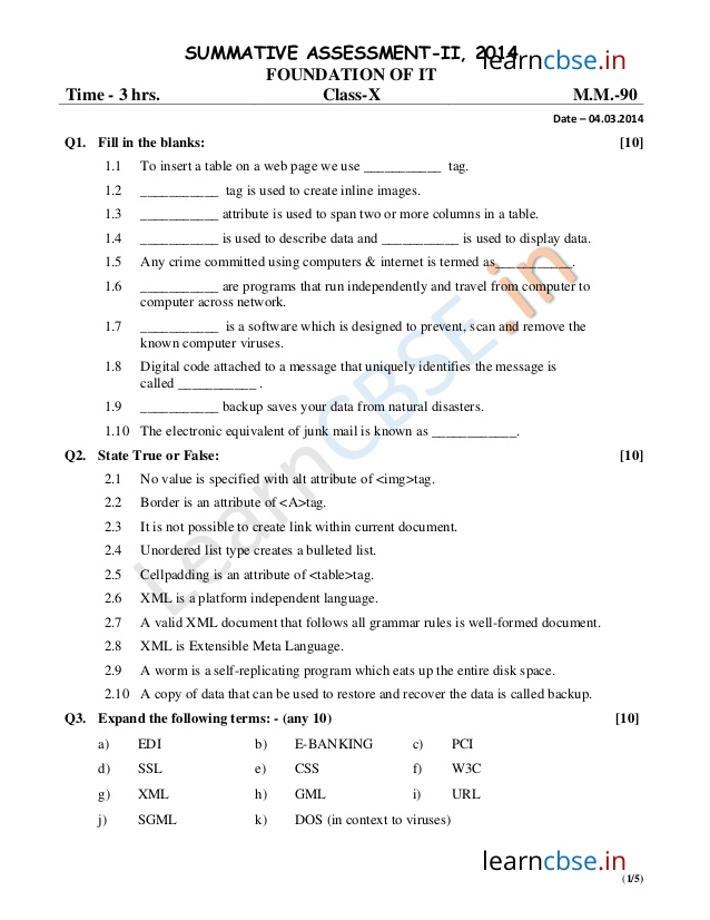 Maths sample paper for class 10 sa2 (1)