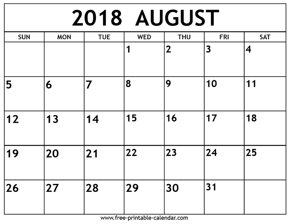 Printable calendar free