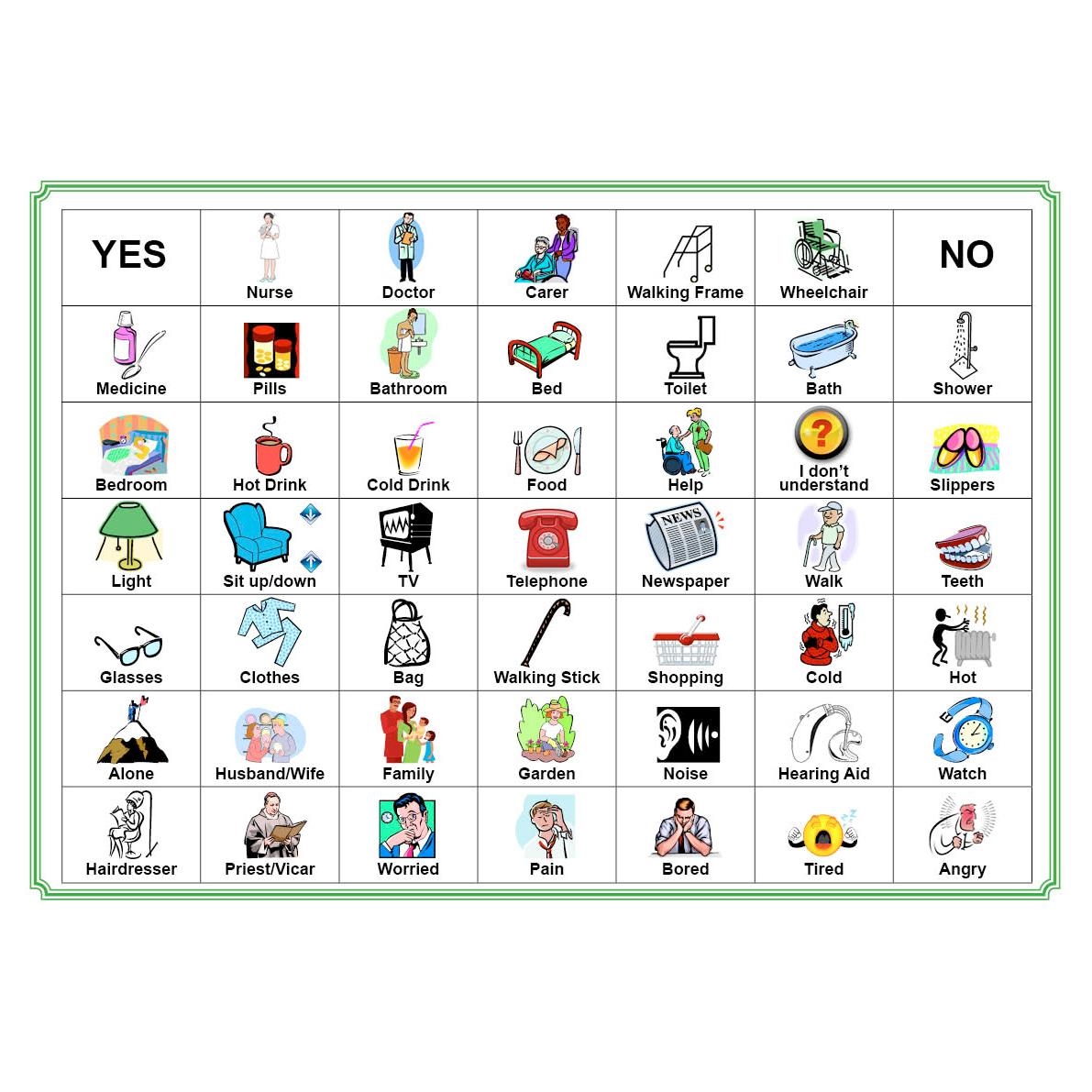 Printable communication board