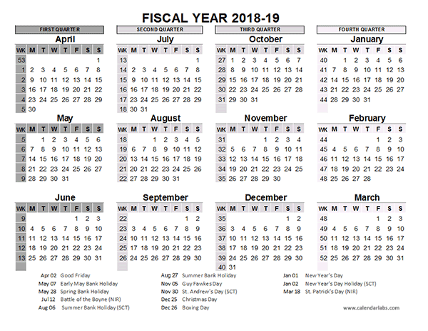 2018 and 2019 calendar printable
