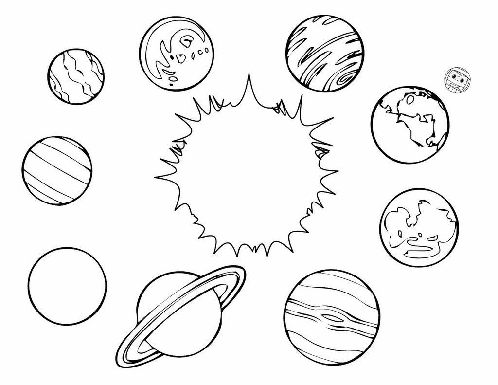 Solar system for kids printables