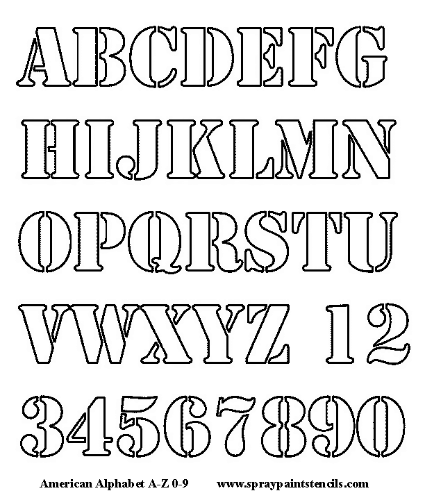 Free printable alphabet stencils templates