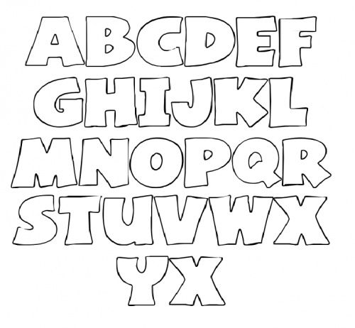 Free printable alphabet stencils templates