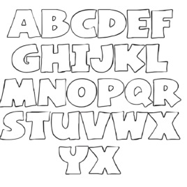 Free printable alphabet stencils templates