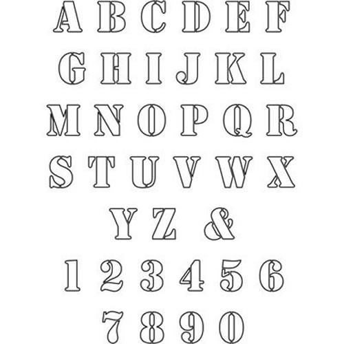 Free printable alphabet stencils templates