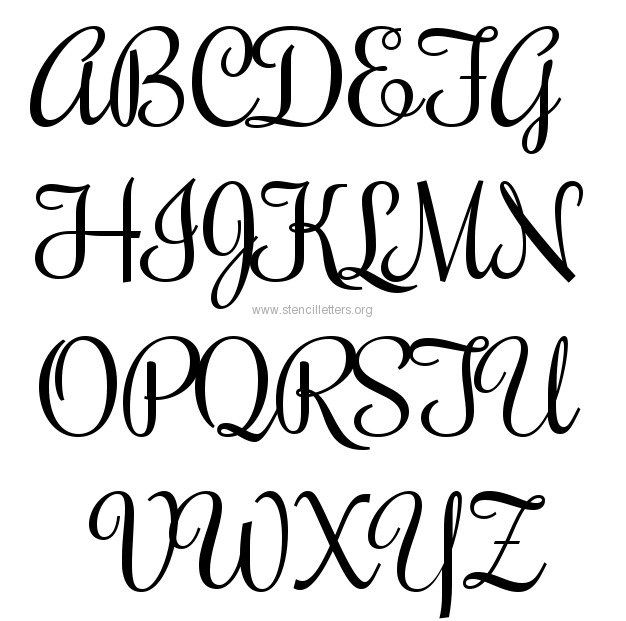 Free printable alphabet stencils templates