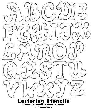 Free printable alphabet stencils templates