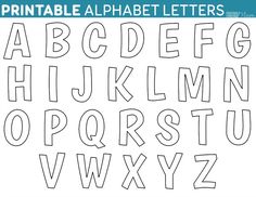 Free printable alphabet stencils templates