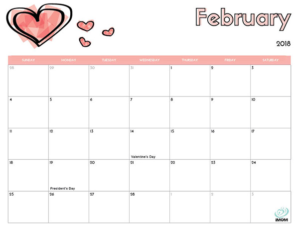 Free printable calendar