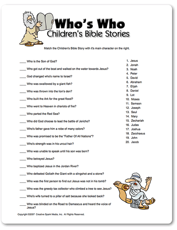 Download Printable bible games  free