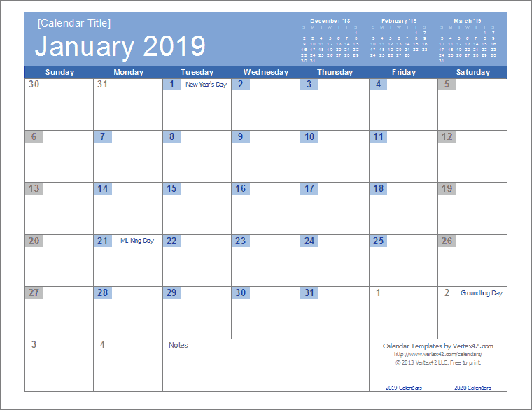 2019 calendar excel (3)