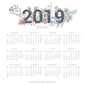 2019 calendario