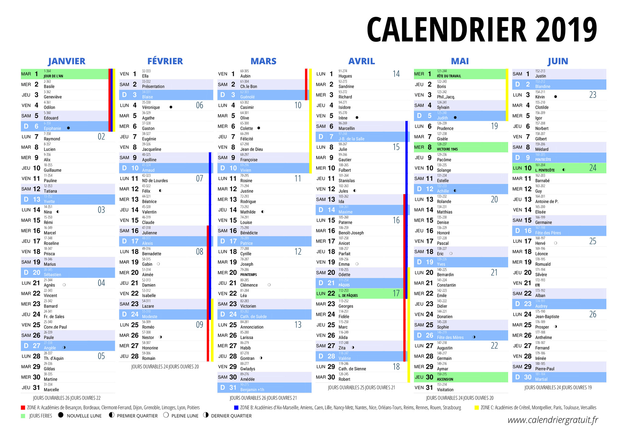 2019 calendrier imprimer (3)