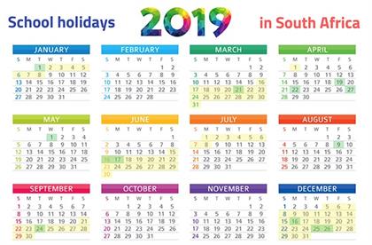 2019 holiday calendar