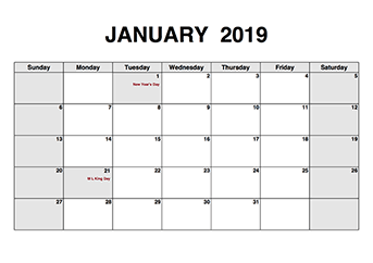 Free printable calendar