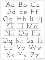 Printable alphabet chart