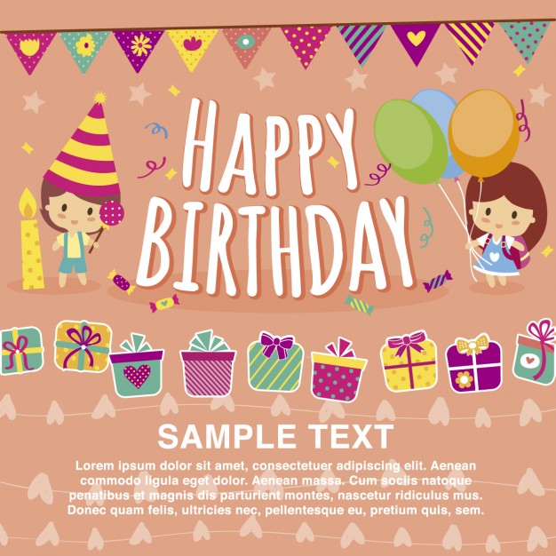 Happy birthday greeting card images free download