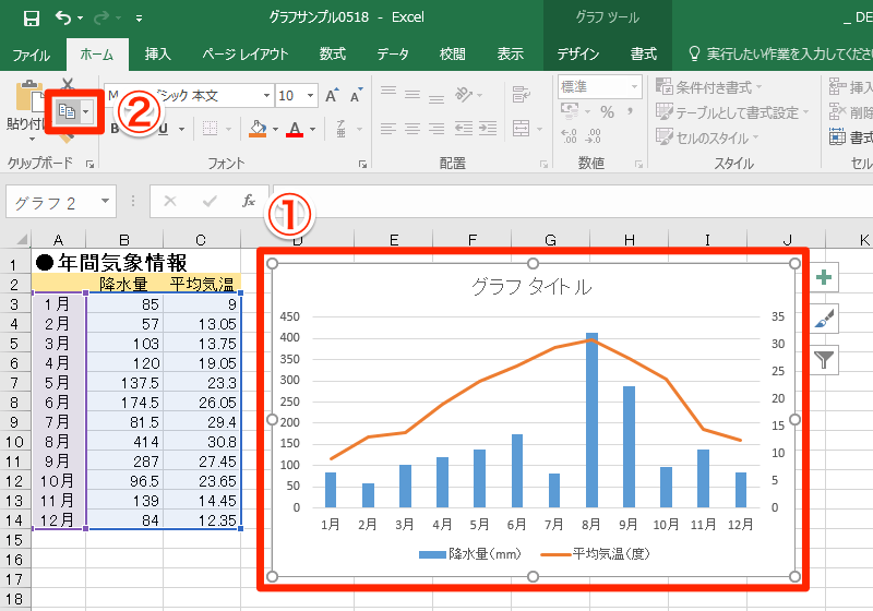 グラフ エクセル