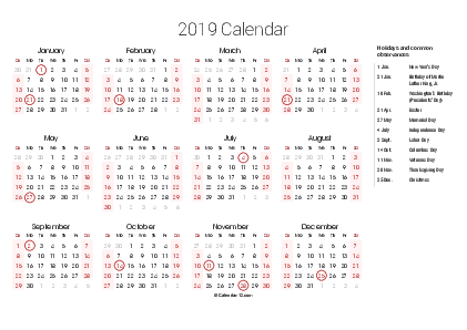 2020 calendar printable free
