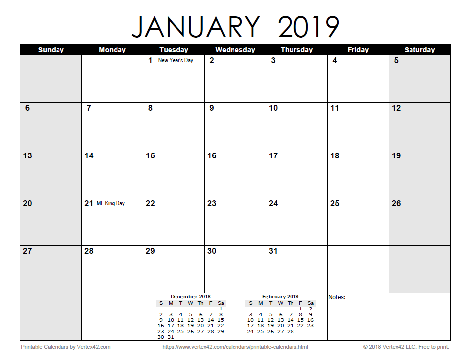 2020 calendar printable monthly