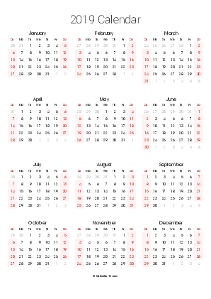 2020 calendar printable portrait