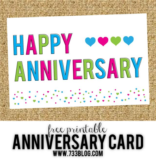 Download printable anniversary cards free
