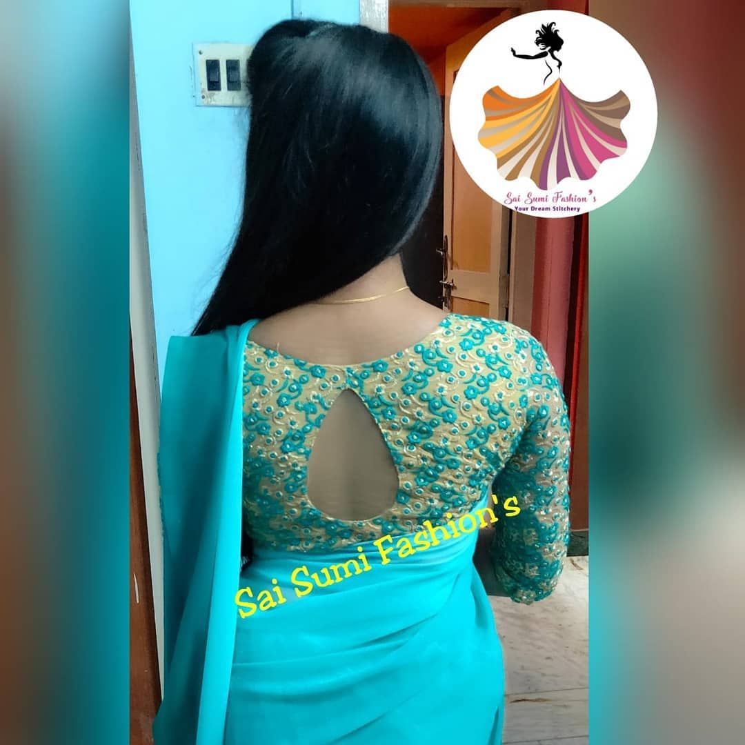 Back side blouse design