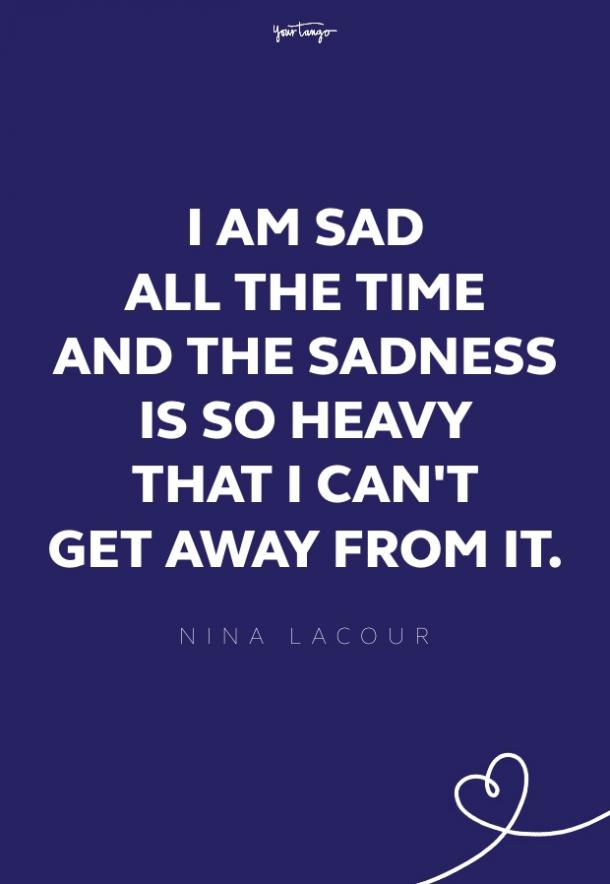Depression sad quotes images