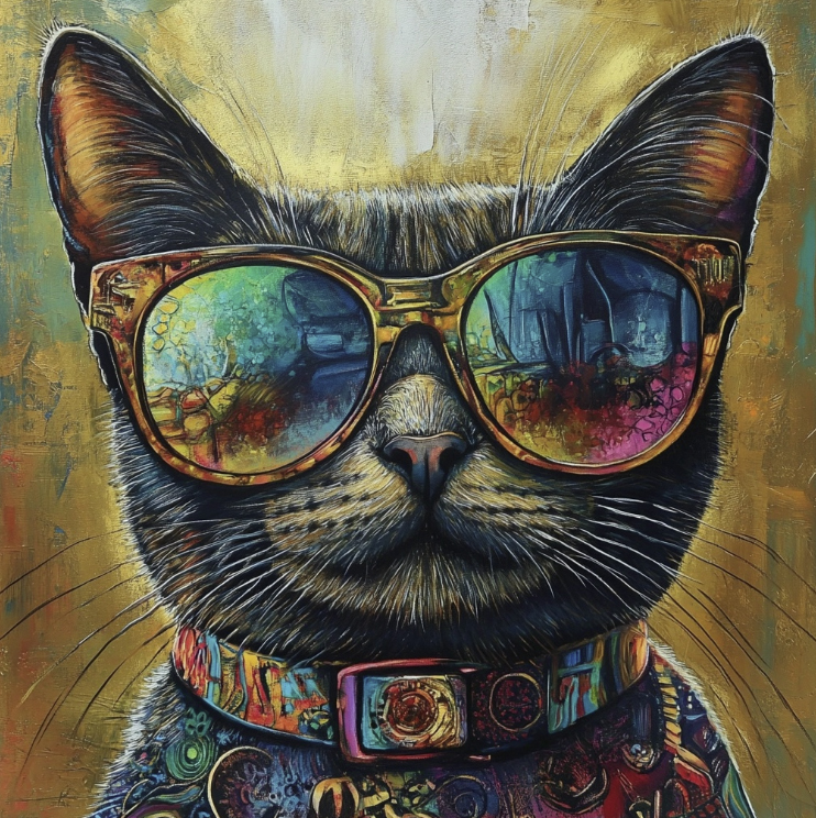 Cool cat image Art